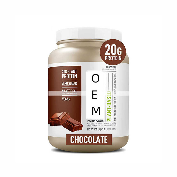 Poudre de protéine végétarienne faible teneur en glucides sans gluten 20g poudre de protéine sans sucre aromatisée au chocolat