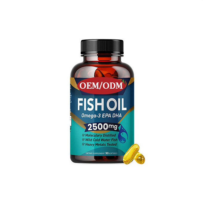 OEM 1000mg gélules molles d'huile de poisson pour adultes et enfants