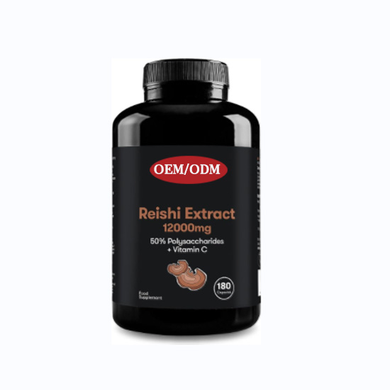 OEM usine vente directe commercial Reishi extrait 50% polysaccharide et vitamine C Reishi extrait complément alimentaire